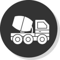ciment un camion vecteur icône conception