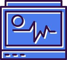 conception d'icône vectorielle moniteur ecg vecteur