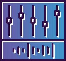 conception d'icône de vecteur d'égaliseur