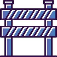 conception d'icône de vecteur de barrière