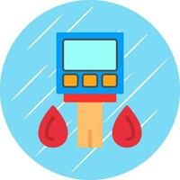 conception d'icône de vecteur de glucomètre