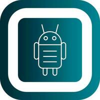 Android personnage vecteur icône conception