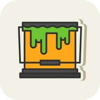 conception d'icône de vecteur de seau de peinture