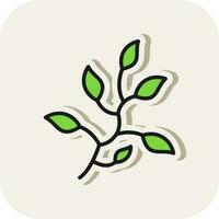 branche feuilles vecteur icône conception