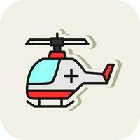 air ambulance vecteur icône conception