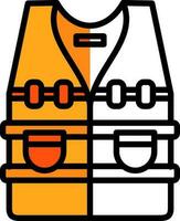 conception d'icône vectorielle gilet pare-balles vecteur
