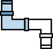 conception d'icône de vecteur de tuyau