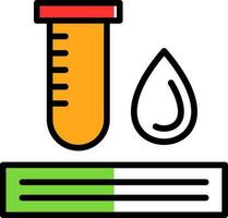 conception d'icône de vecteur de test sanguin
