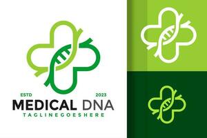 la nature médical ADN conception vecteur symbole icône illustration