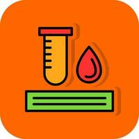 conception d'icône de vecteur de test sanguin