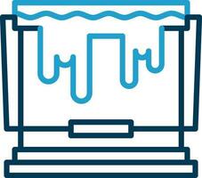 conception d'icône de vecteur de seau de peinture