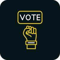 conception d'icône de vecteur de vote