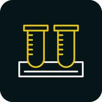 conception d'icônes vectorielles de tubes à essai vecteur