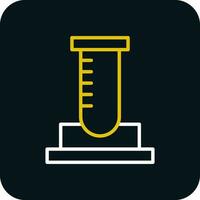 conception d'icône de vecteur de tube à essai