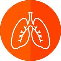 conception d'icône de vecteur de poumons