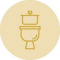 conception d'icône de vecteur de toilette