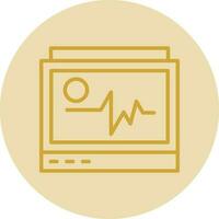 conception d'icône vectorielle moniteur ecg vecteur