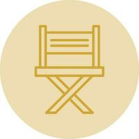 conception d'icône vectorielle de chaise de directeur vecteur