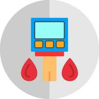 conception d'icône de vecteur de glucomètre