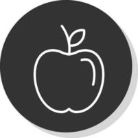 Pomme fruit vecteur icône conception