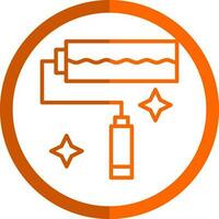 conception d'icône de vecteur de rouleau de peinture