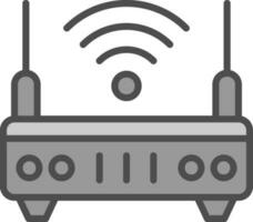 conception d'icône de vecteur de routeur