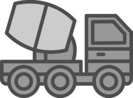 ciment un camion vecteur icône conception