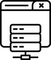 conception d'icône de vecteur de serveur