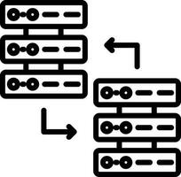 conception d'icône de vecteur de base de données