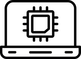conception d'icône de vecteur de processeur