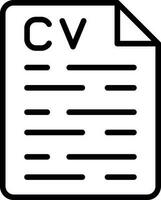 conception d'icône vecteur cv