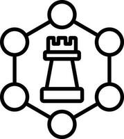 conception d'icône de vecteur de stratégie d'entreprise