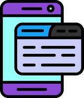 mobile app vecteur icône conception
