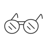 lunettes de soleil accessoire mode icône linéaire design vecteur