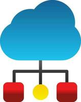 conception d'icône vectorielle de cloud computing vecteur