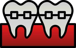 conception d'icône de vecteur de dents