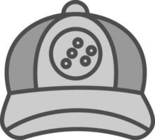 conception d'icône de vecteur de casquette de baseball