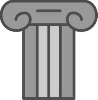ancien pilier vecteur icône conception