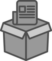 conception d'icône de vecteur de boîte