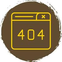 Conception d'icône de vecteur d'erreur 404