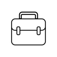 icône de style de ligne porte-documents portefeuille
