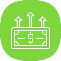 conception d'icône de vecteur d'inflation