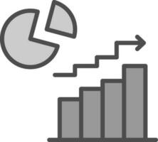 conception d'icône de vecteur de croissance