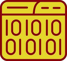 conception d'icône de vecteur de code binaire