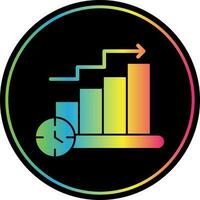 conception d'icône de vecteur de graphique à barres