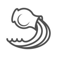 cruche d'argile avec de l'eau sur l'icône de style de ligne fond blanc vecteur