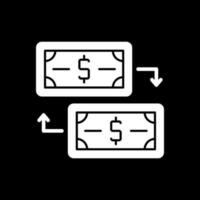 conception d'icône de vecteur d'échange d'argent