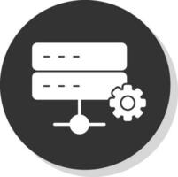 conception d'icône de vecteur de stockage de données