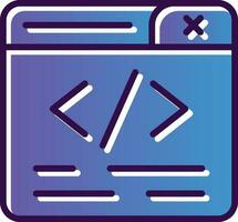 conception d'icônes vectorielles de programmation web vecteur