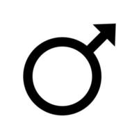 icône de symbole masculin vecteur